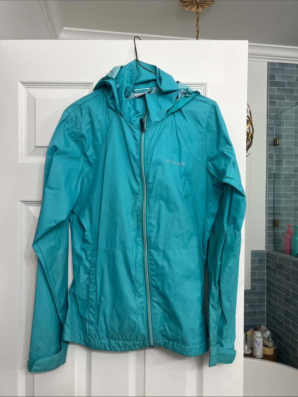 Columbia Women's Teal Lightweight Hooded Utility Jacket
